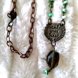 BOHO "MAKE YOUR MARK" NECKLACE 💚